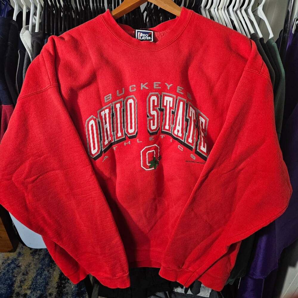 Pro Player Ohio State Buckeyes Vintage 90s Red Sweatshirt XXL